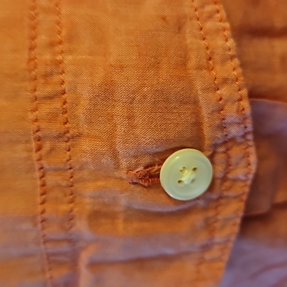 J. Crew The Perfect Shirt salmon 100% cotton long sleeve button front Med EUC … - Picture 2 of 6